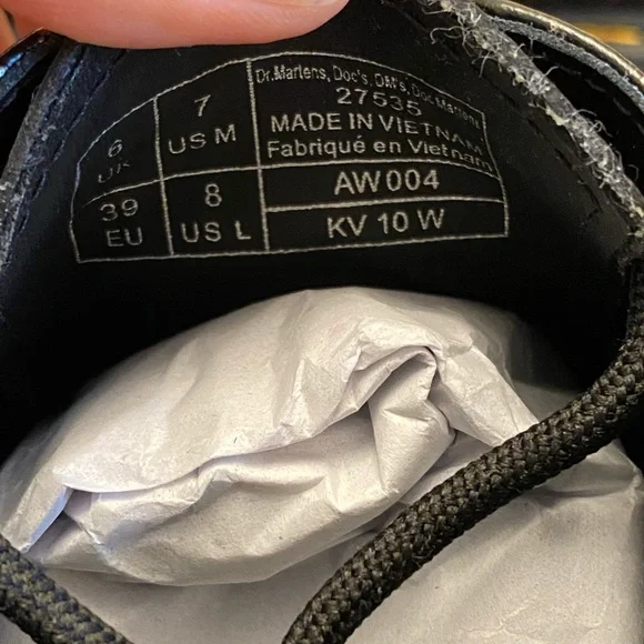 Dr. Martens 1461 CROC EMBOSS LEATHER PLATFORM SHOES - Picture 7 of 10